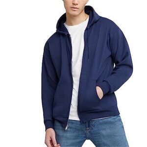 Mens Zip Up Hoodie Fleece Full Zip Hooded Sweatshirt Casual Warm Big Tall